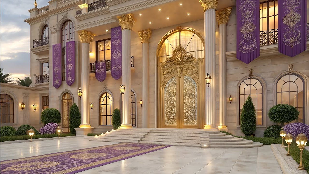 Luxury Royal 🏡 Dining Room👑 Design| Purple 💜 and Elegant Mansion 🏡| Eternavillas