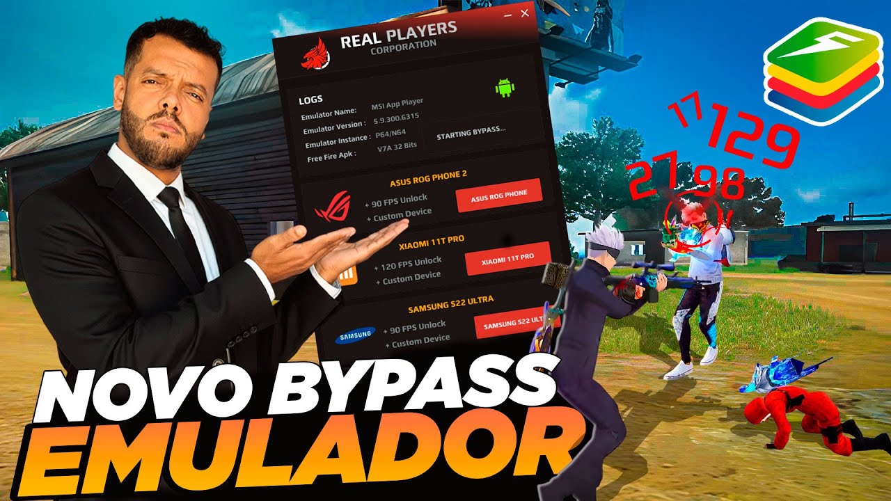 MELHOR BYPASS PARA JOGAR RANQUEADA COM 52 PLAYER NO EMULADOR EM 2026 - FREE FIRE