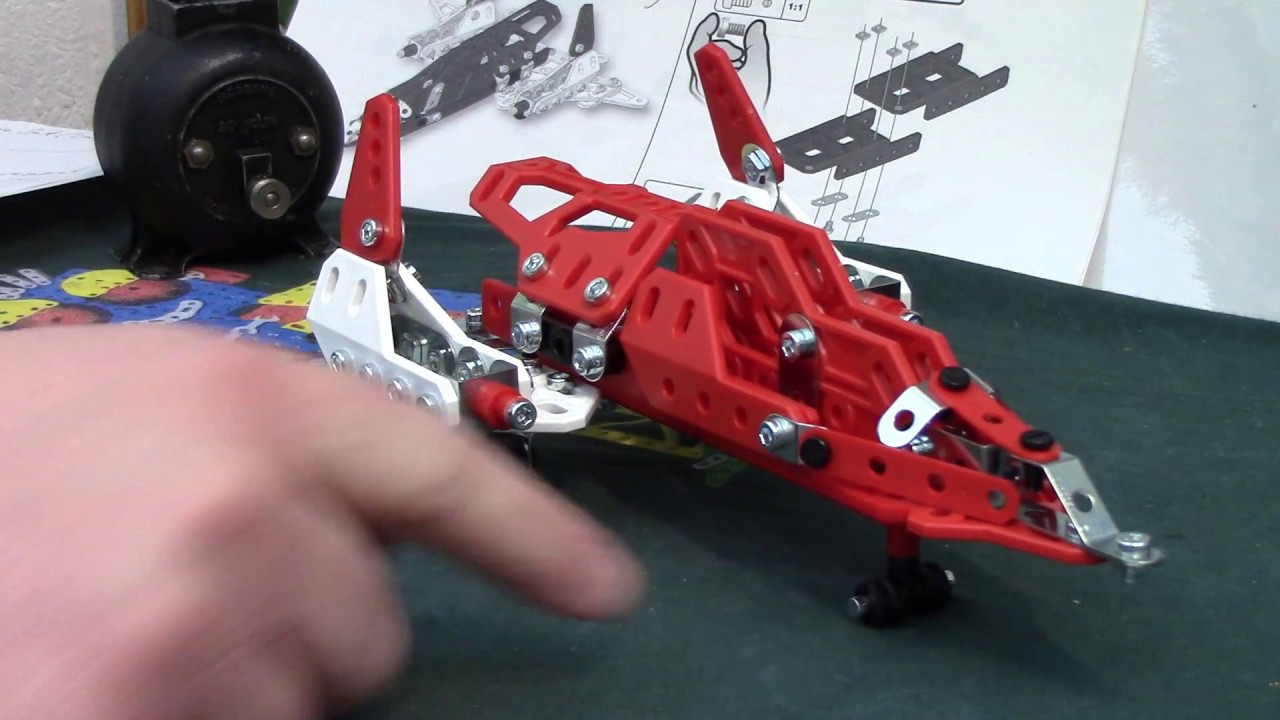 MECCANO MAKER SYSTEM 20 MODEL AERIAL RESCUE SET (2016) SR71 BLACKBIRD SPY PLANE