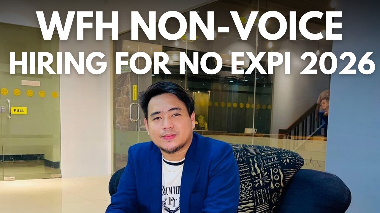 WFH HIRING 2026 - NO INTERVIEW NONVOICE FOR  NO EXPERIENCE | HOME BASED JOBS NI KUYA RENEBOY