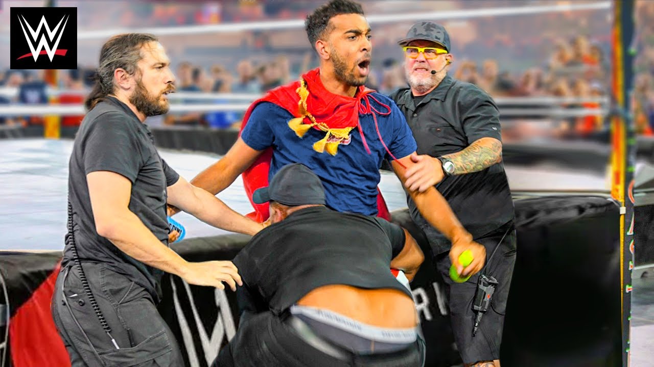 SNEAKING Into WWE Match (In the ring)