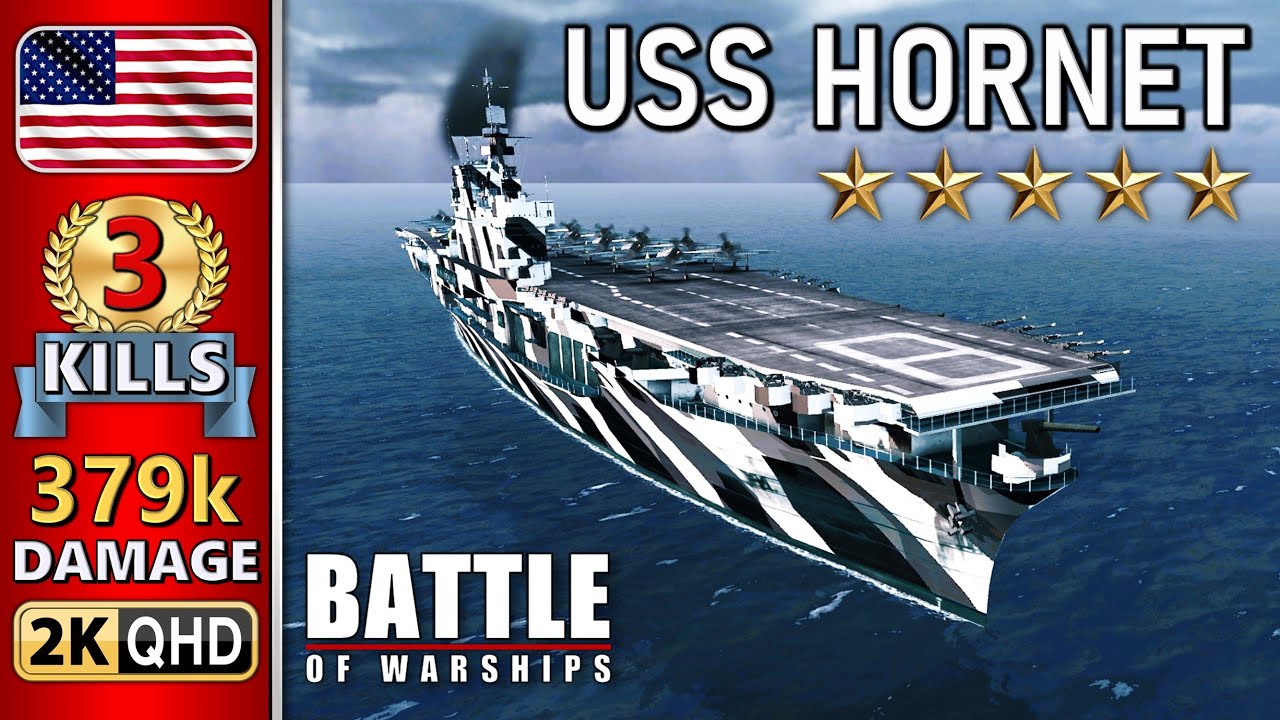 BATTLE OF WARSHIPS ⚓ HORNET : 3 KILLS - 379k DAMAGE 💥