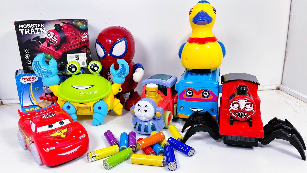 Unboxing Play And Review Thomas And Friends Choochoo Charles captain America Toys spiderman Toys
