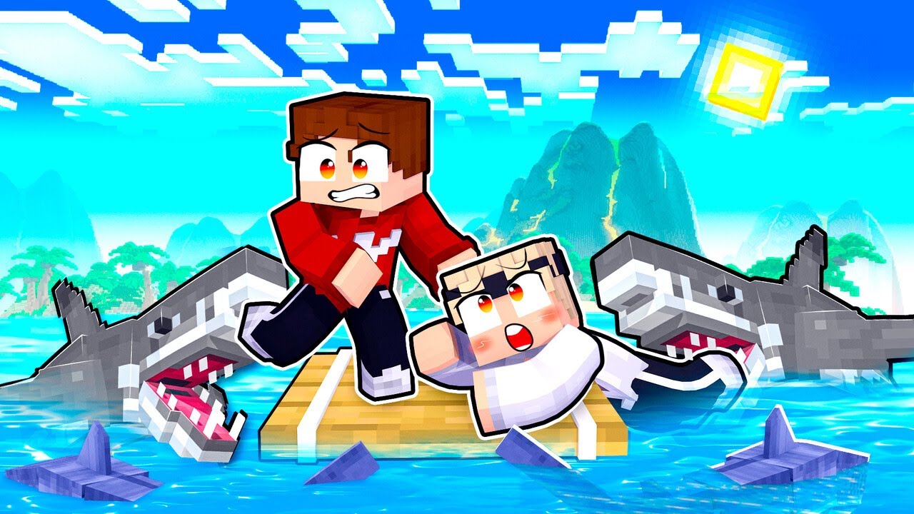 Minecraft, aber auf einem Raft!
