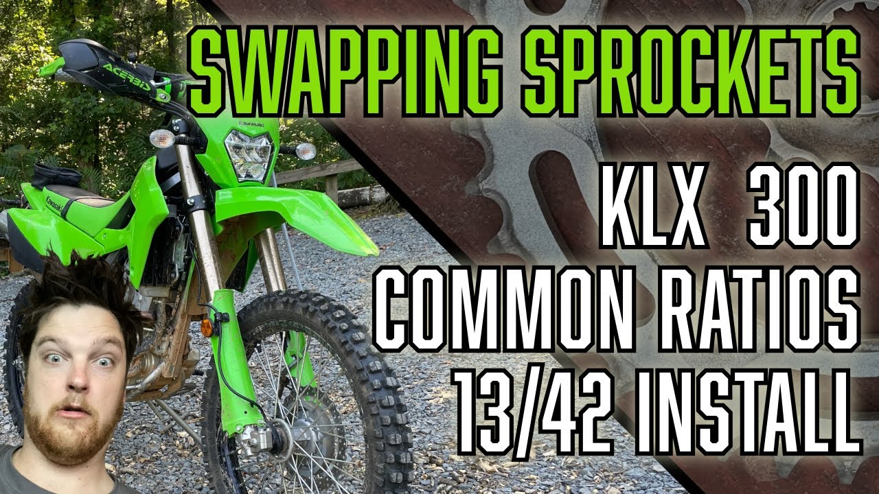 KLX 300 Sprockets | Front and Rear Sprocket Install | Common Dual Sport Gearing |