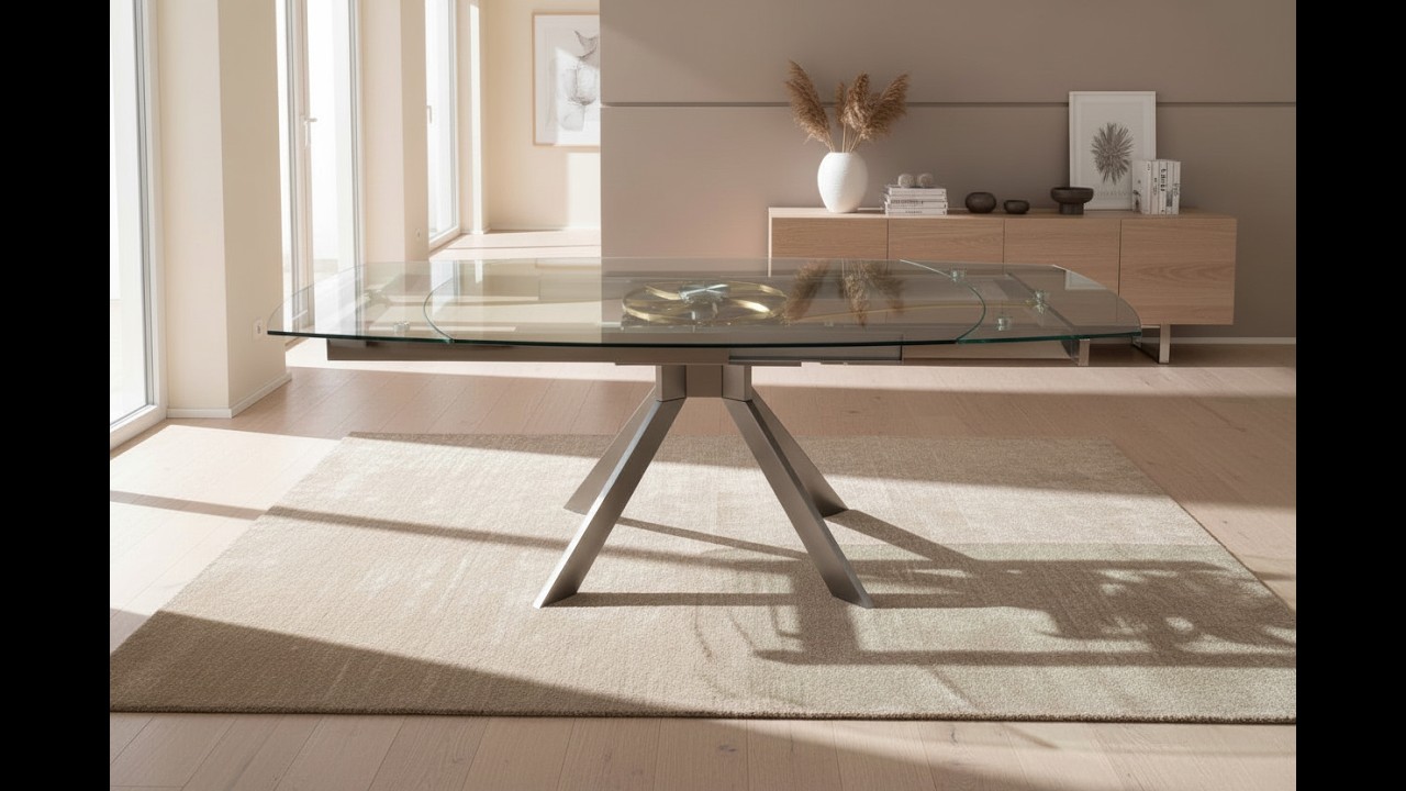 Table en verre extensible : Charme et praticit&eacute; pour un int&eacute;rieur raffin&eacute; | SouffleInt&eacute;rieur.com