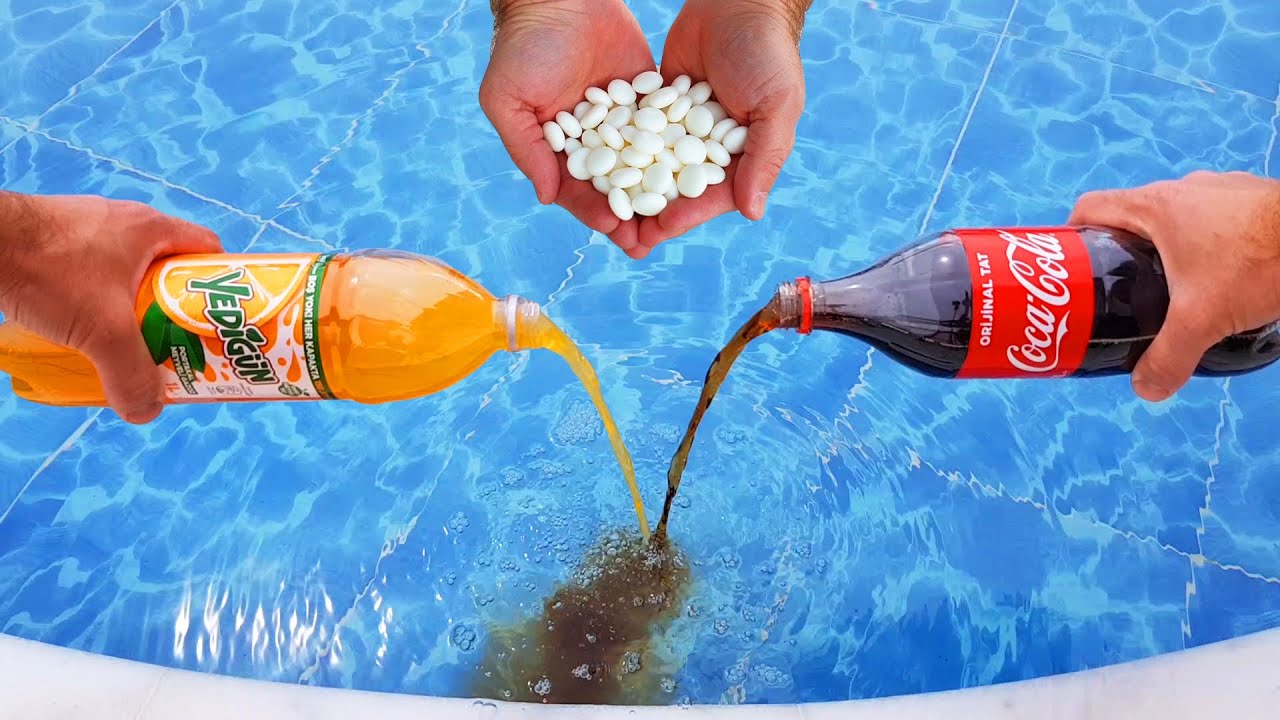 Experiment !! UNDERWATER vs Cola, Fanta, Pepsi, Yedigün and Mentos