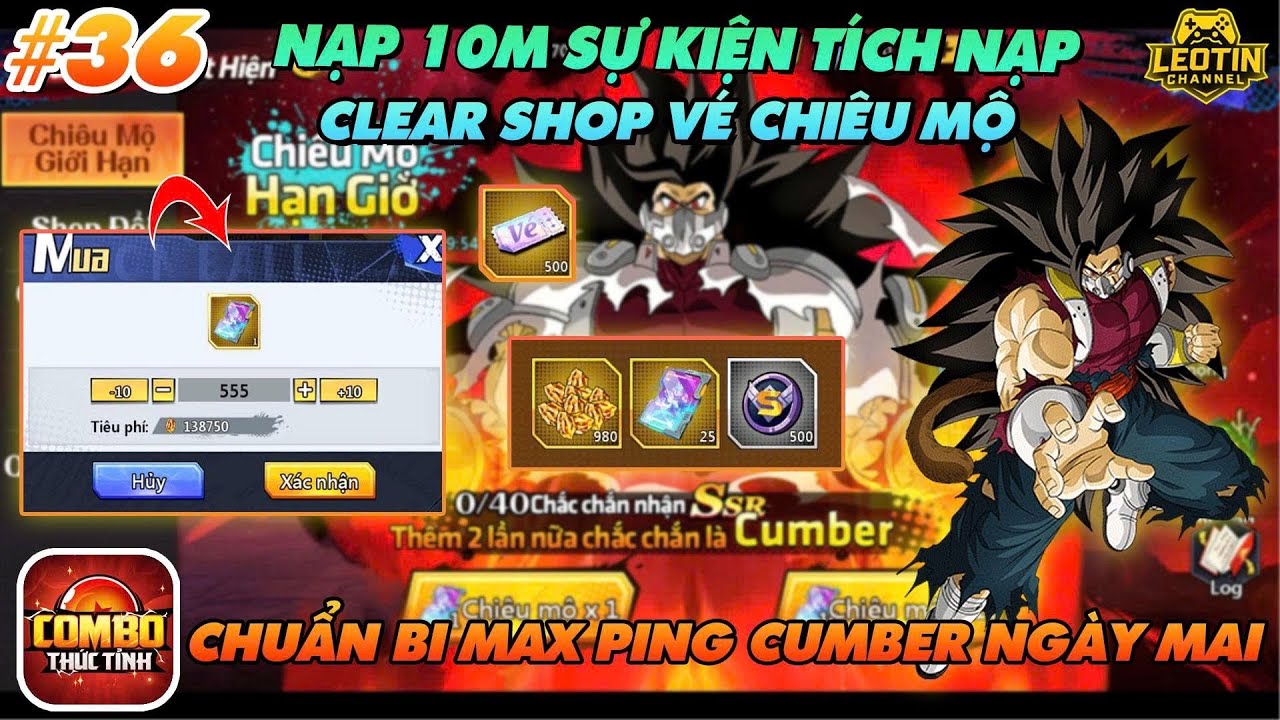 COMBO THỨC TỈNH - #36 TH&Ocirc;NG TIN SHOCK SỰ KIỆN RA MẮT CUMBER - NẠP 10M CLEAR SHOP V&Eacute; CHUẨN BỊ QUAY