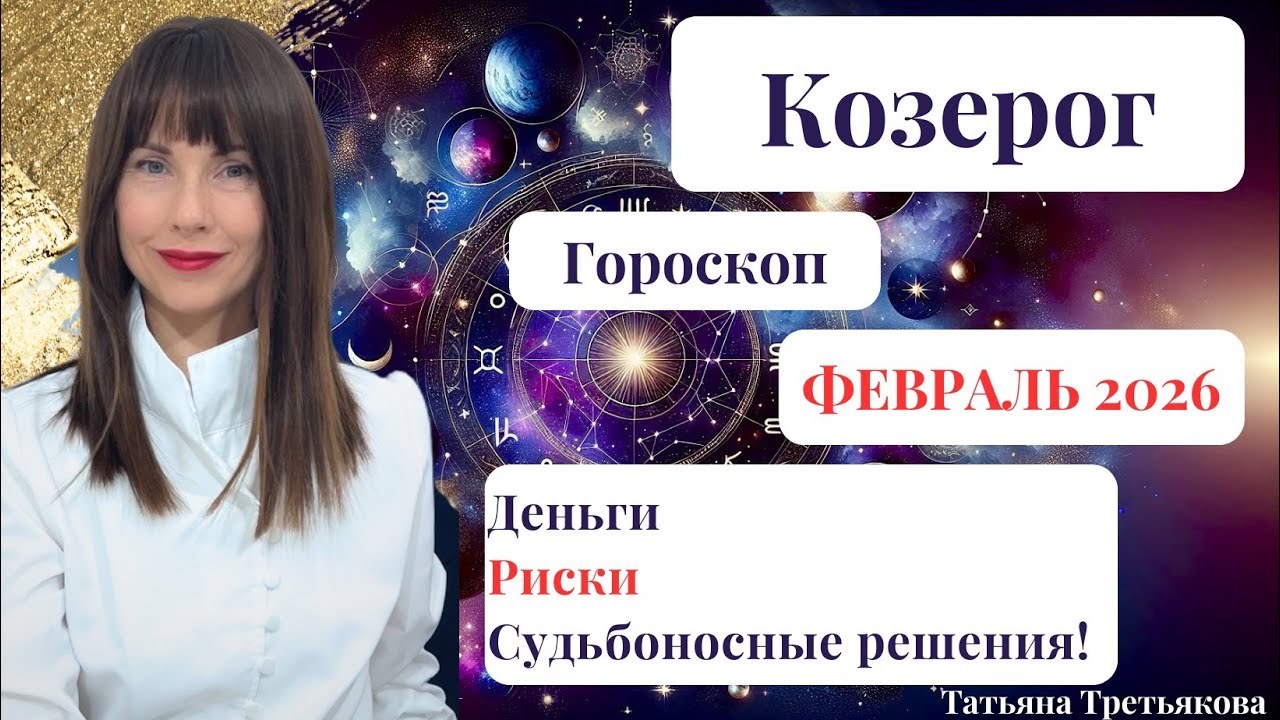 ♑КОЗЕРОГ. Гороскоп на Февраль 2026. Деньги. Риски. Судьбоносные решения. Астролог Татьяна Третьякова