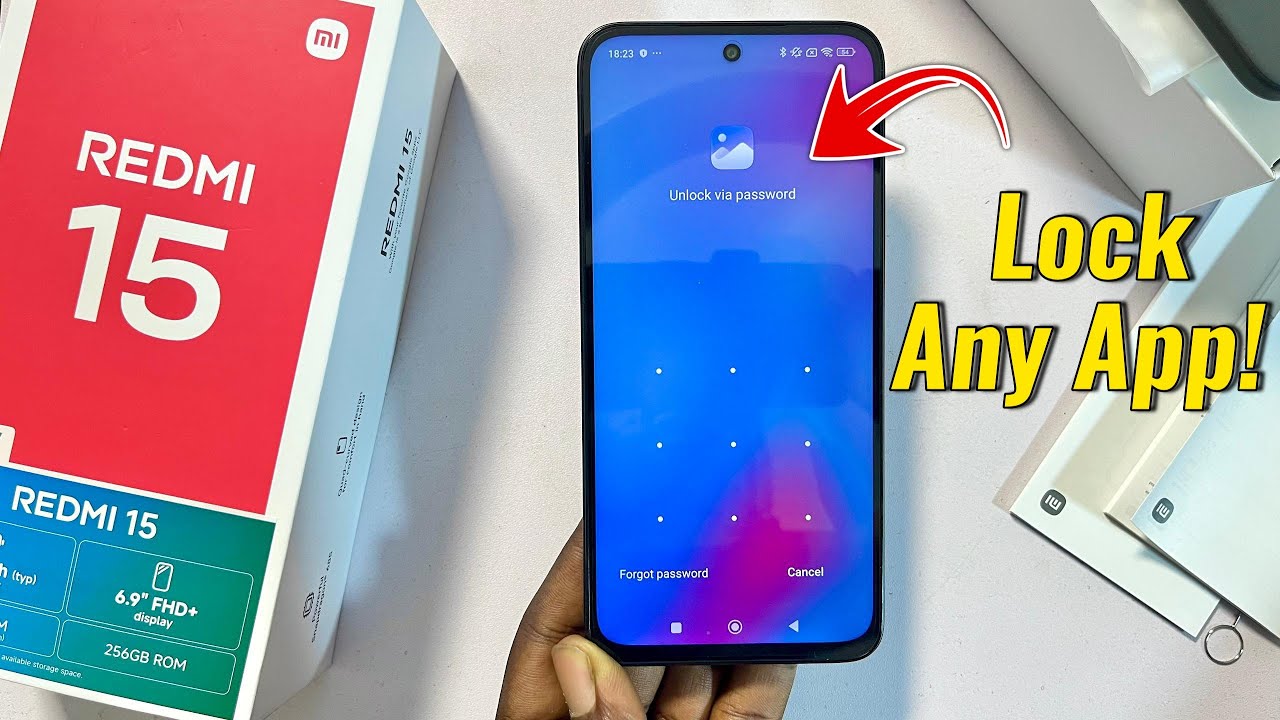 Redmi 15: How to Lock Apps (Set Password For Apps) 