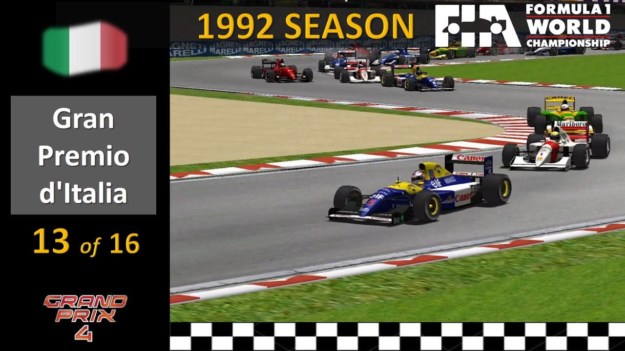 1992 - Race 13 - Italy (GP4 F1 History Simulation)