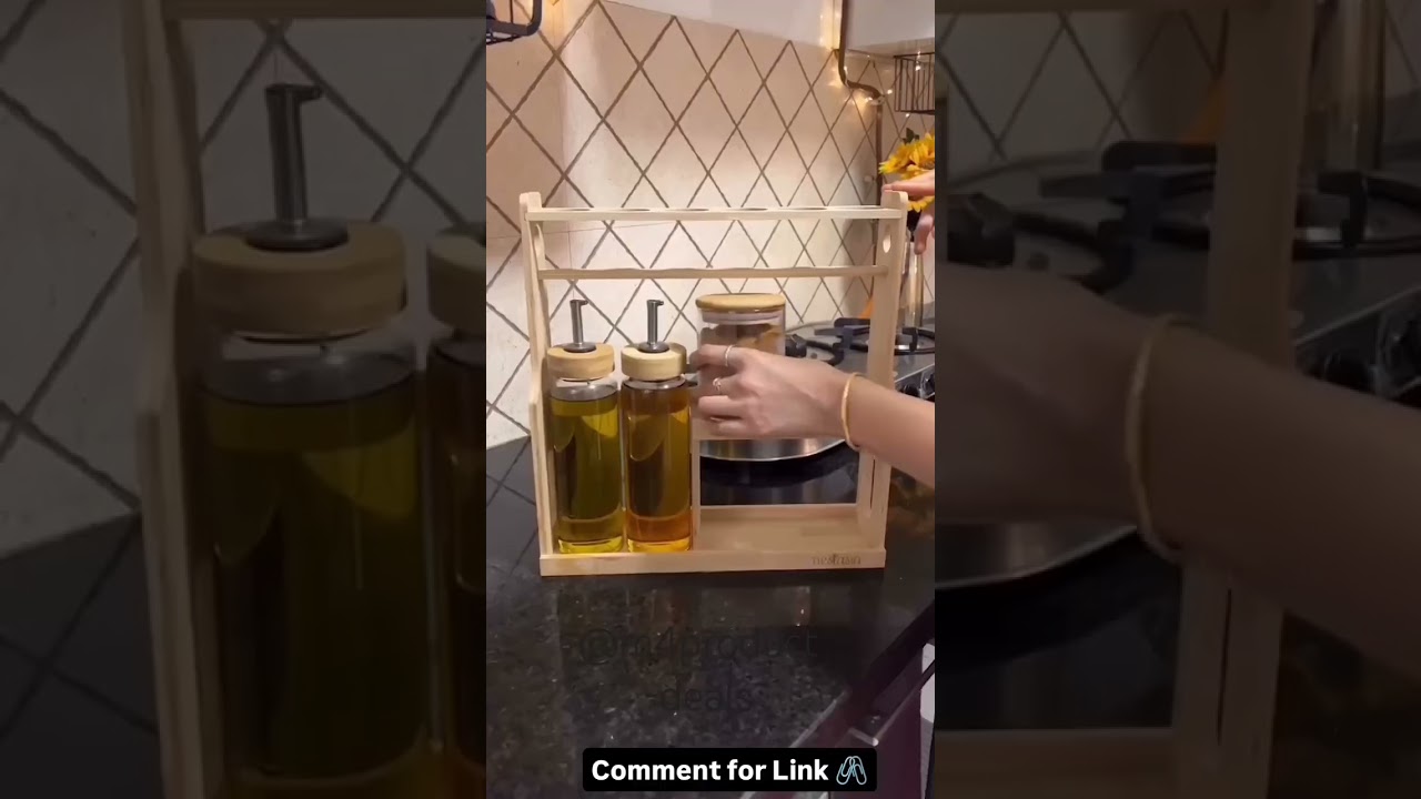 ✨ Upgrade Your Kitchen with This Stylish Organizer! 🏡✨#meeshofinds