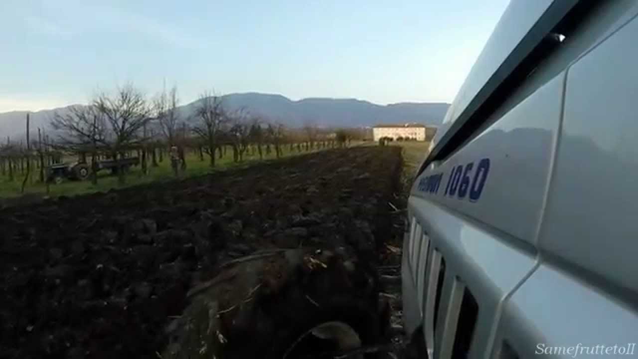 *GoPro* Plowing with Lamborghini Premium 1060 *Engine sound*