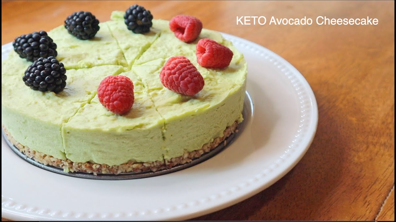 KETO Avocado Cheese Cake No Bake  ชีสเค้กอโวคาโดคีโต ไม่อบ ทำง่าย อร่อย ไม่เลี่ยน ไม่หนักท้อง