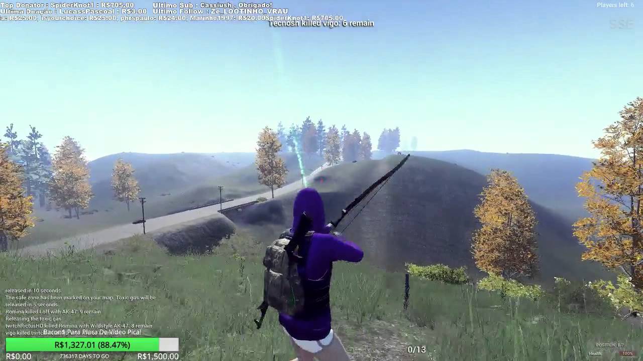 Tecnosh - H1Z1 - Legolas com flecha explosiva.