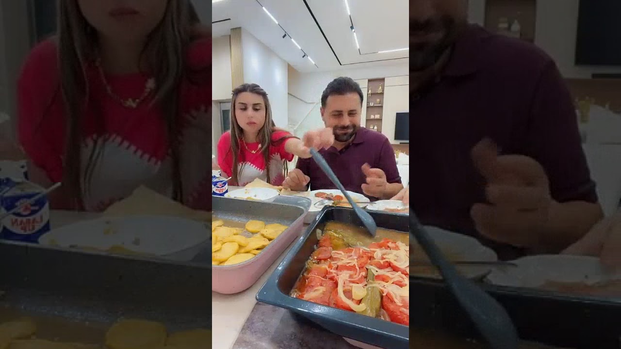 وهي الاكل صار جاهز وزبطنا مكان لنورا