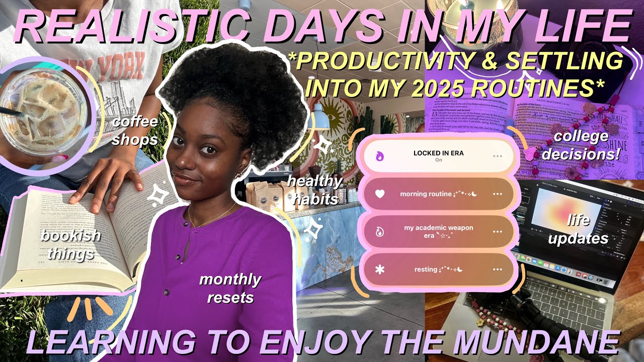 Productive + Realistic Days in My Life | monthly reset, healthy habits, life update, to-do lists