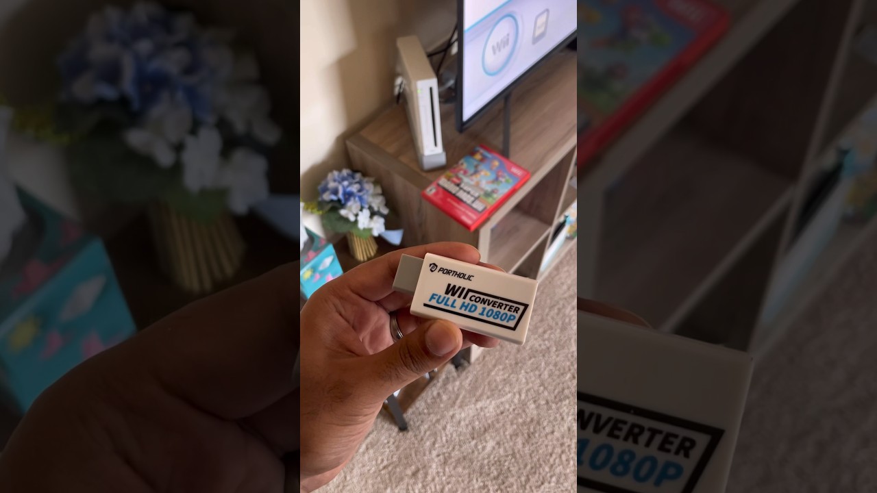 Play your Wii in HD! 🎮 #nintendowii #nintendo #wii #hdvideo #hdmi #videogames #newsupermariobroswii