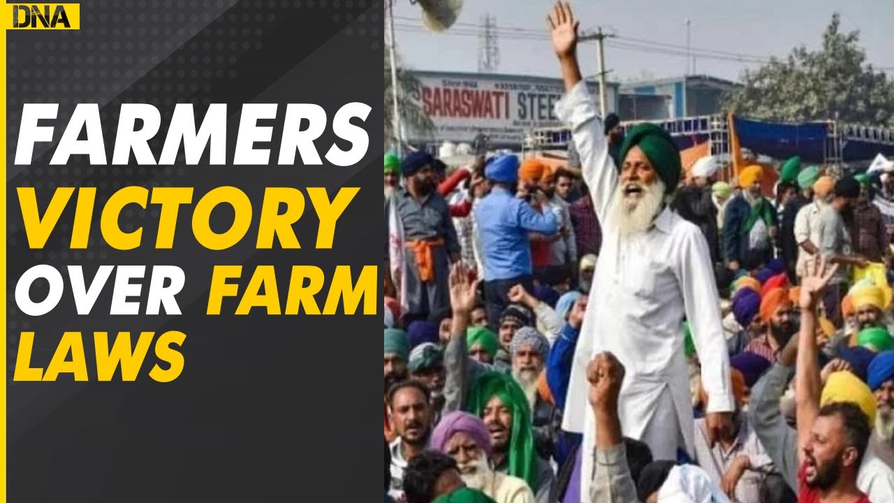 Farmers celebrate Centre's decision to withdraw three Farm Laws | Latest News | Farmers Victory