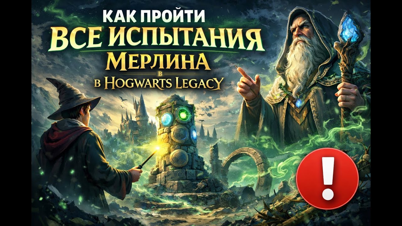 | ГАЙД | КАК ПРОЙТИ ВСЕ ИСПЫТАНИЯ МЕРЛИНА!? | Hogwarts Legacy