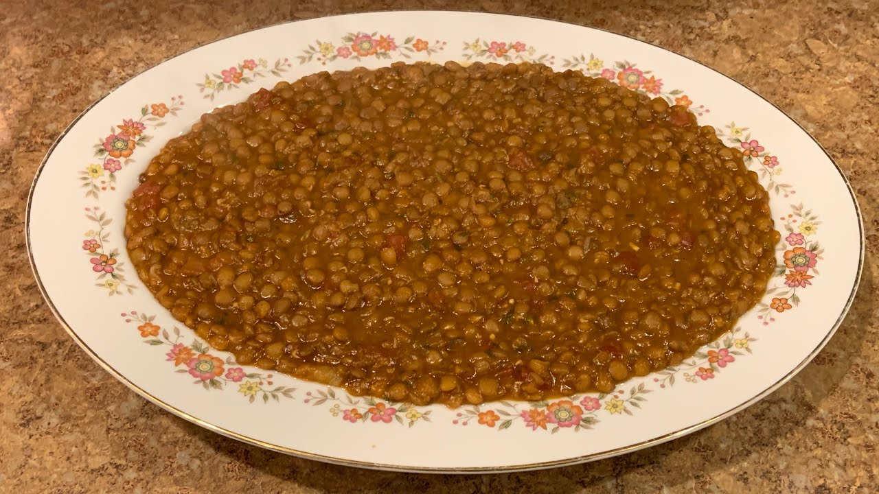 طريقة تحضير طبق العدس المغربي التقليدي بكل التفاصيل Moroccan lentils