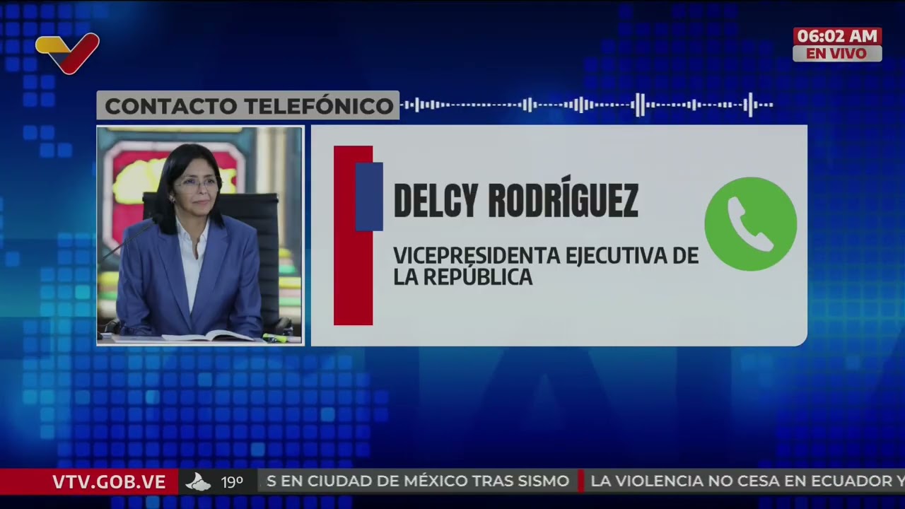 DELCY RODRÍGUEZ: DESCONOCEMOS EL PARADERO DE NICOLÁS MADURO Y DE CILIA FLORES