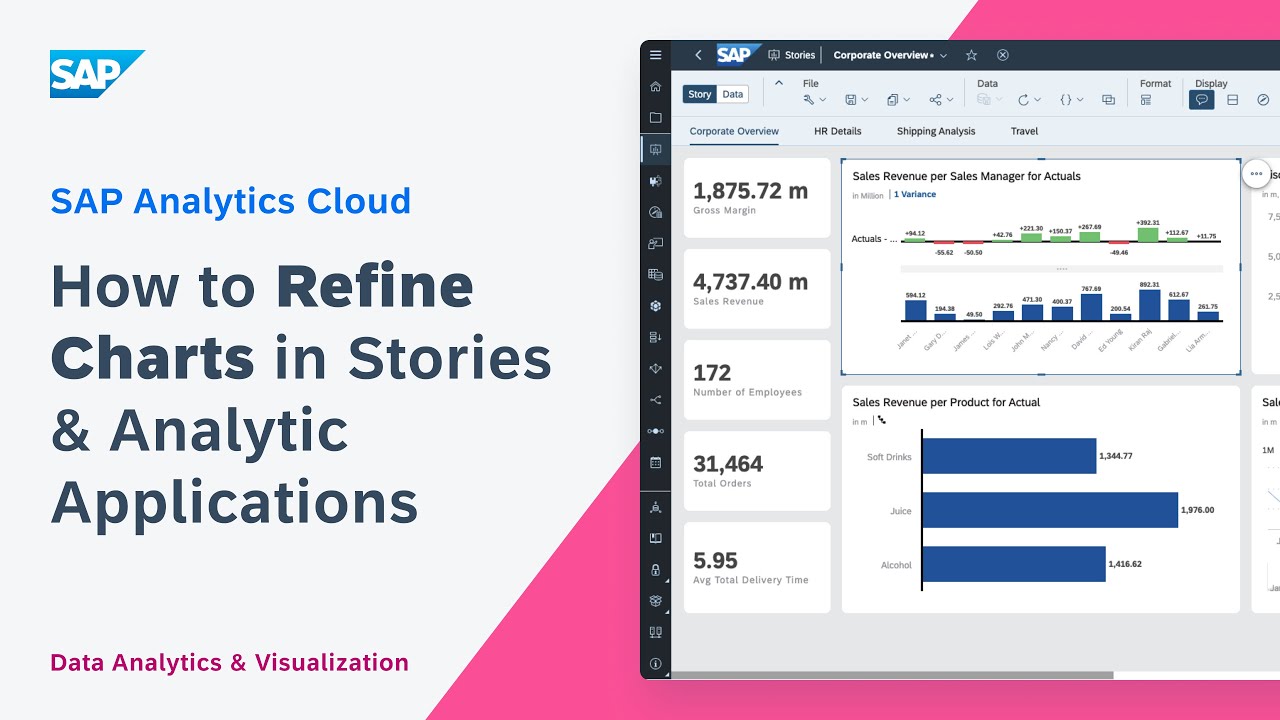 Как улучшить диаграммы в историях и аналитических приложениях: SAP Analytics Cloud
