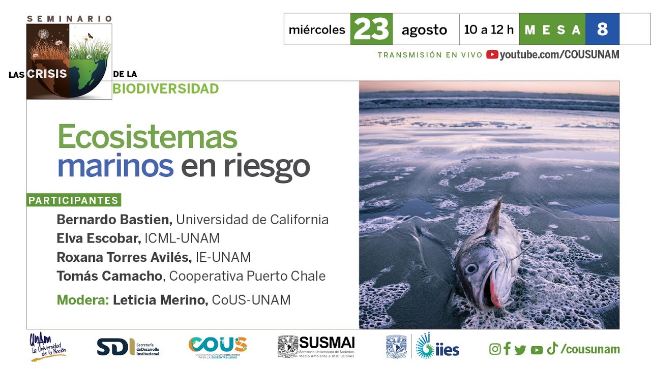 La crisis de la Biodiversidad. Ecosistemas marinos en riesgo