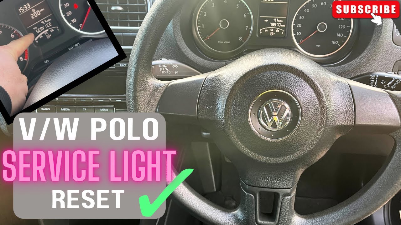 Сброс сервисного индикатора VW POLO