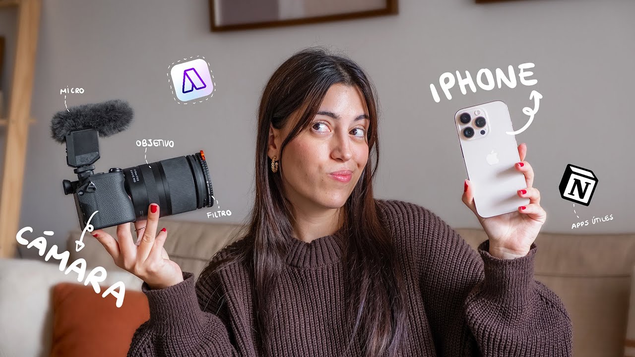 Toda la tecnología que utilizo para crear contenido (con iPhone o cámara) en 2024 📹✨📂