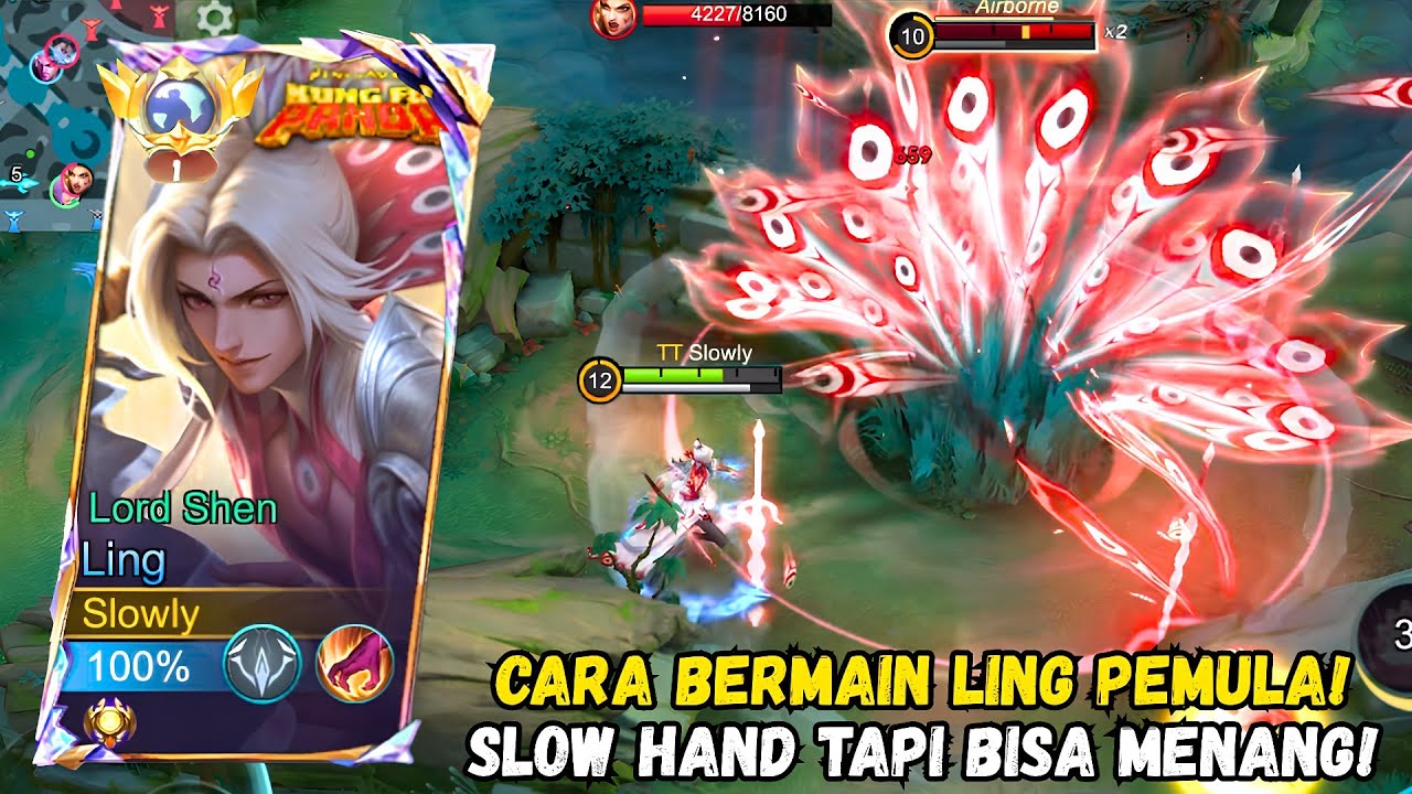 BEGINI CARA BERMAIN LING YANG SLOW HAND TAPI BISA MENANG! | TOP GLOBAL LING - Mobile Legends