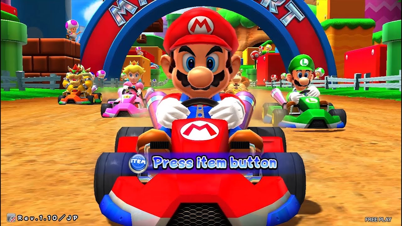 Arcade Gameplay - Mario Kart Arcade GP DX