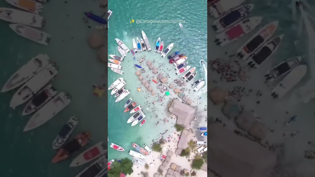 🎉 Isla Cholon #cartagenadeindias #colombia #islasdelrosario #shortsvideo