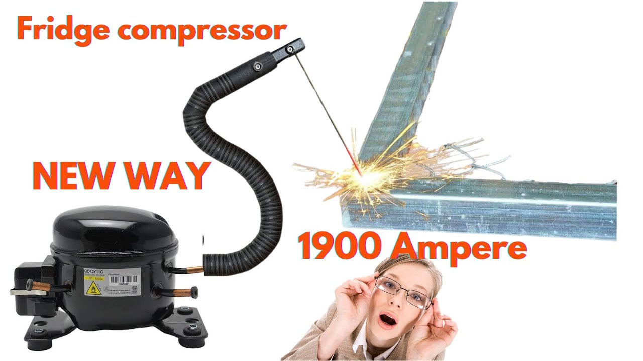 ✅ I turn old fridge compressor into a welding machine new way