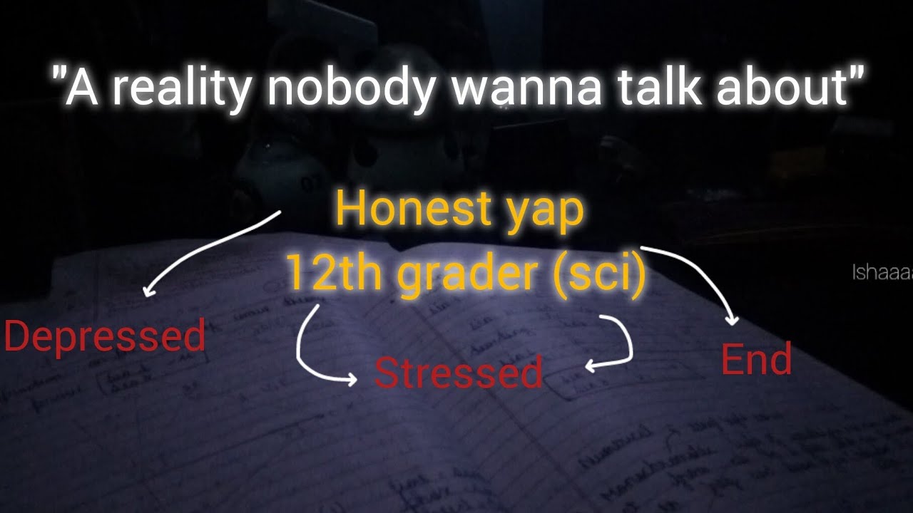 Reality of every average 12th sci student 🙏🏻.... *Regret*