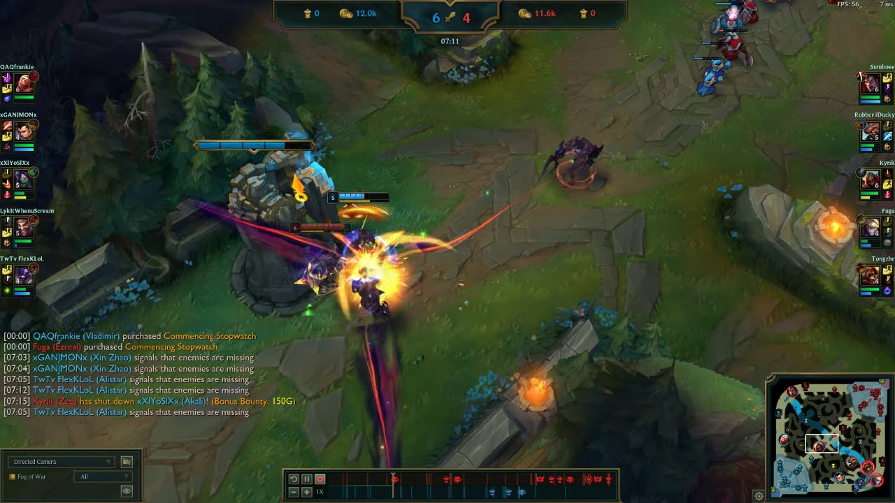 Zed Vs Akali