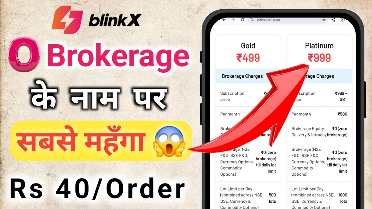 BlinkX Trading App Review: BlinkX Brokerage Charges, Blinkx App kaise use kare? BlinkX Review
