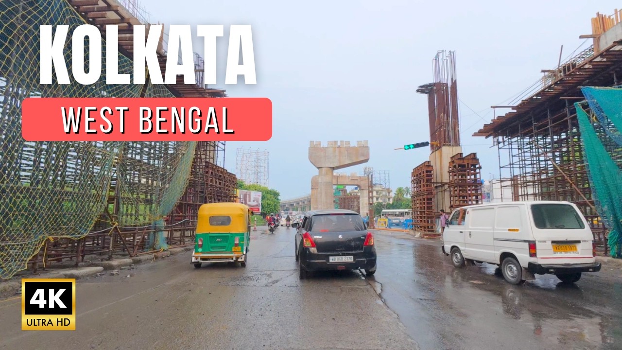 Kolkata Drive | Esplanade to New Town via Salt Lake | India 4K