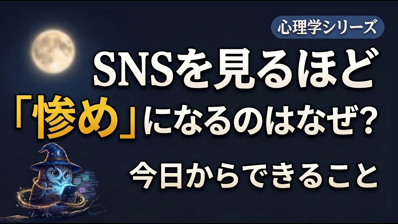 SNSを見るたびに惨めになる「本当の理由」【心理学で解説】