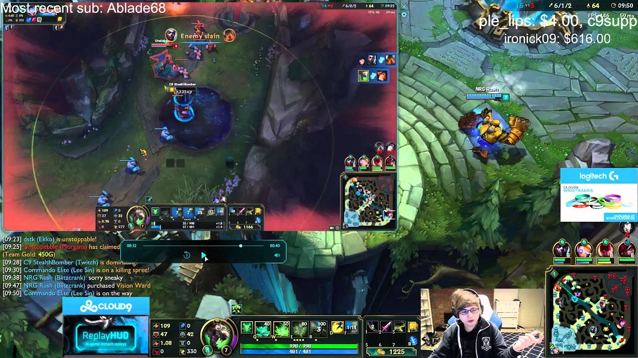 C9 Sneaky discovers a new Twitch mechanic