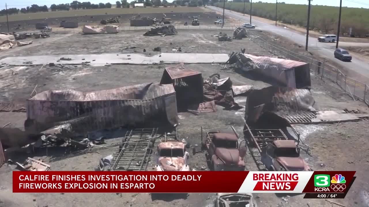 Esparto fireworks explosions: State officials find 'illegal activity,' hand findings to Yolo DA