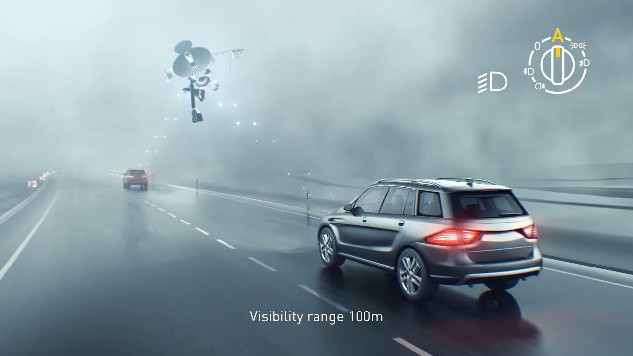 Safe car driving in fog with the visibility sensor of Preh Automotive