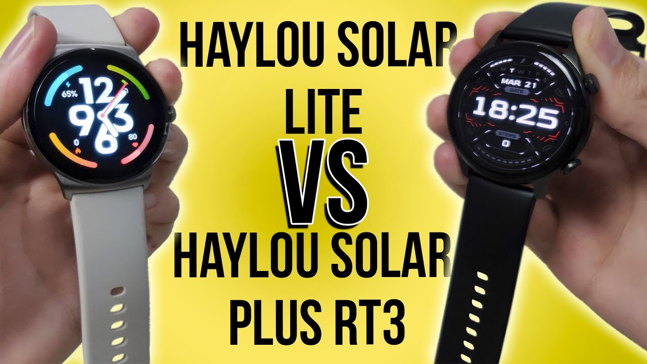 HAYLOU SOLAR LITE vs HAYLOU SOLAR PLUS RT3 Comparativo!! Melhor bateria, bluetooth, touch e tela!