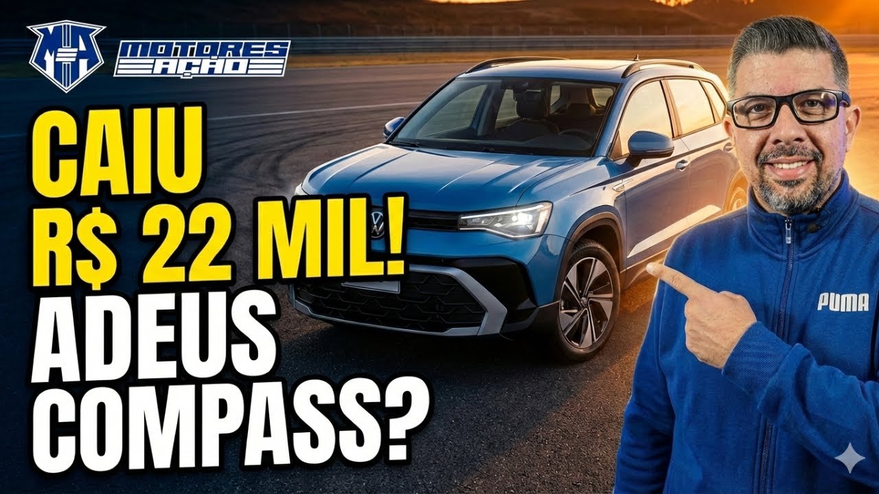 Volkswagen Taos 2026: O que mudou? Preço caiu R$ 22 mil e agora tem NOVO CÂMBIO!