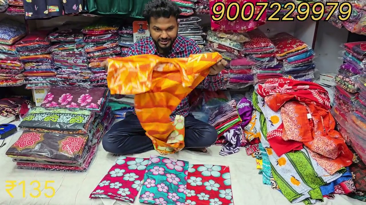 Gol Gala nighty 100% cotton colour guarantee wholesale in retail price ₹130%Call.9007229979/