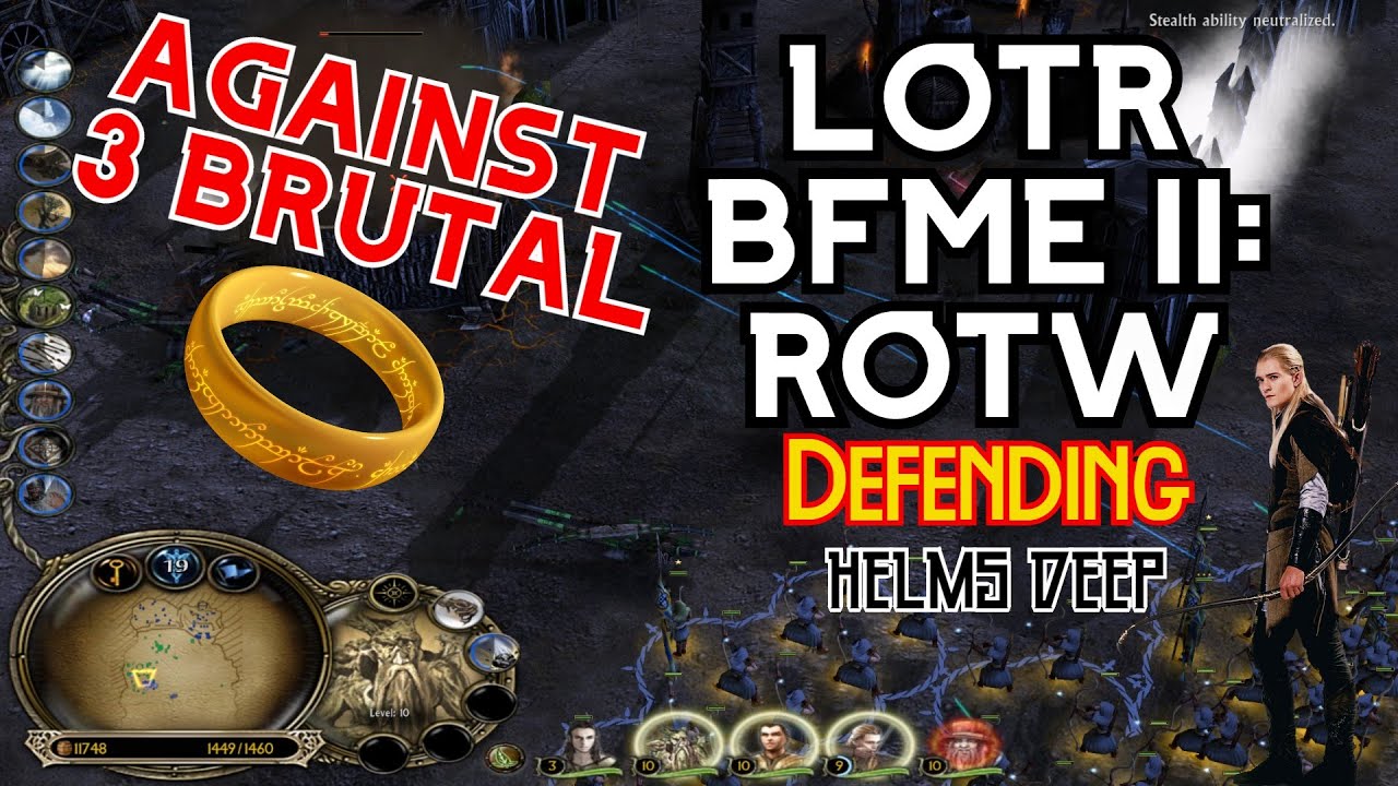 LOTR: BFME2 - Defending Helms Deep BRUTAL REMATCH!