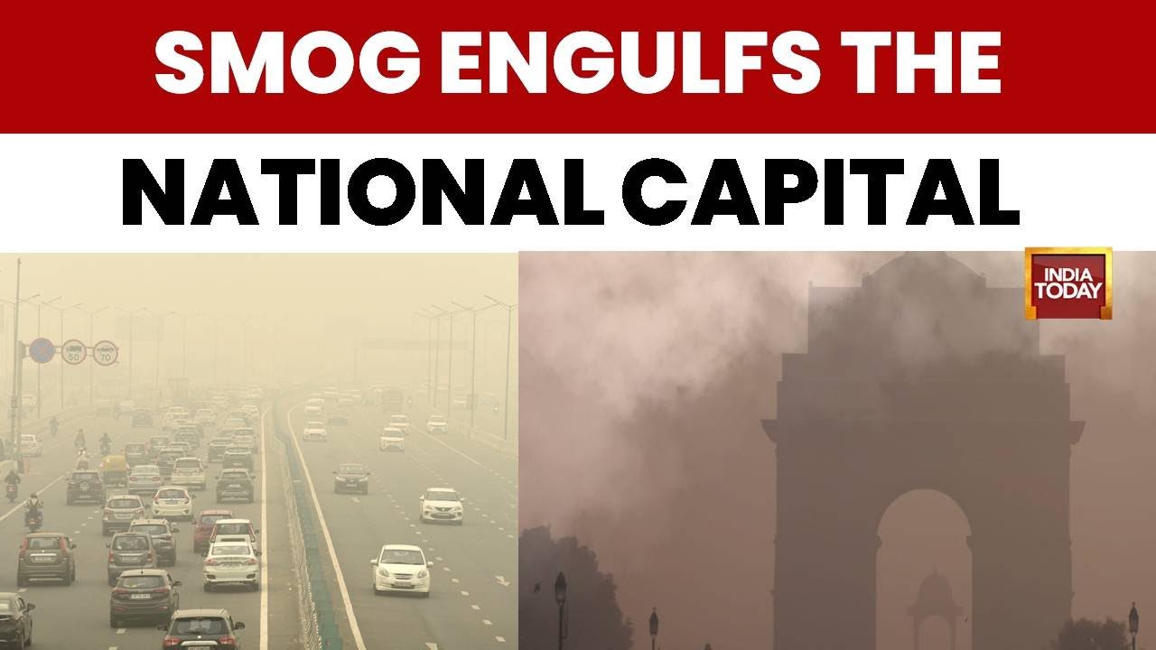 Delhi: Smog Engulfs The national Capital With 'Severe' Category AQI | Delhi Pollution | Air Quality