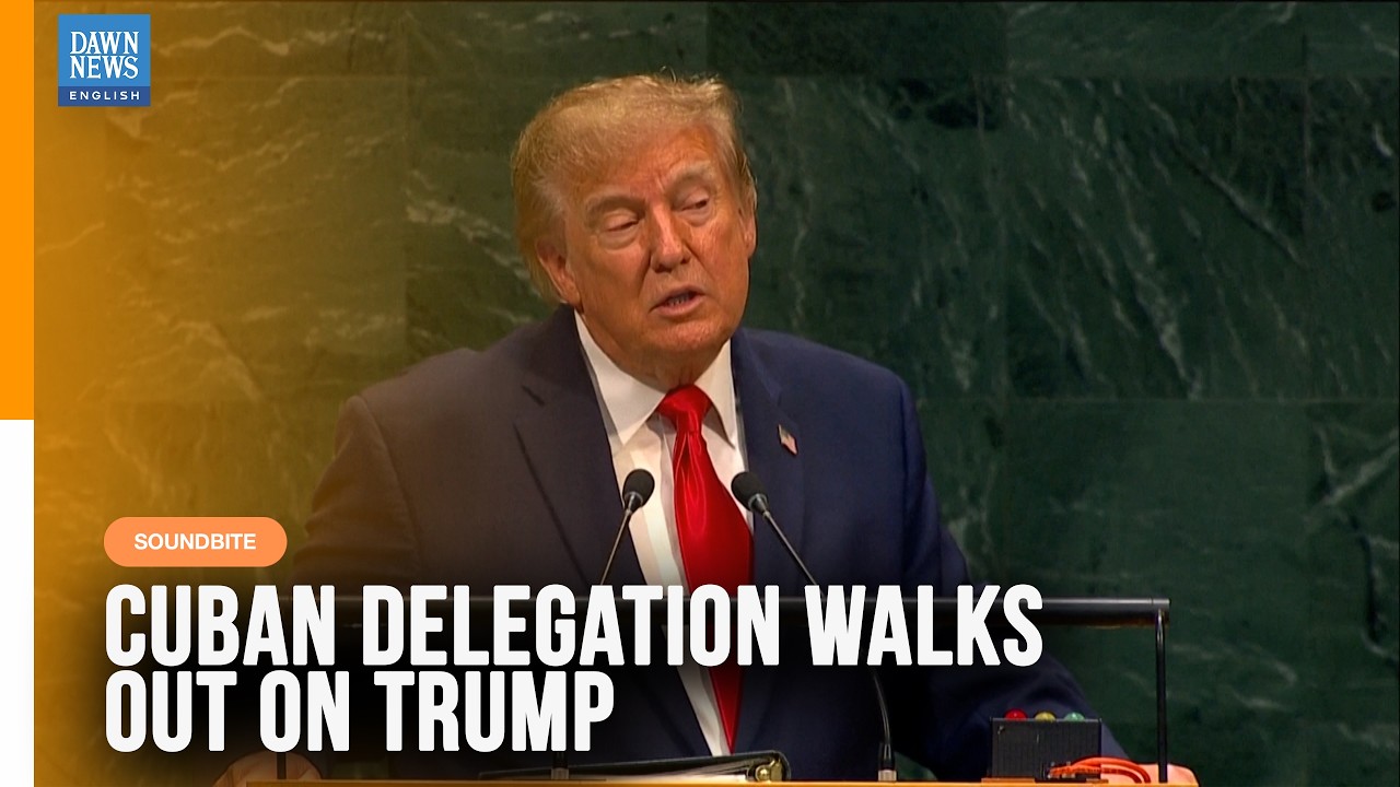 Cuban Delegation Walks Out After Trump Calls Cuba a &lsquo;Failed State&rsquo; | Dawn News English