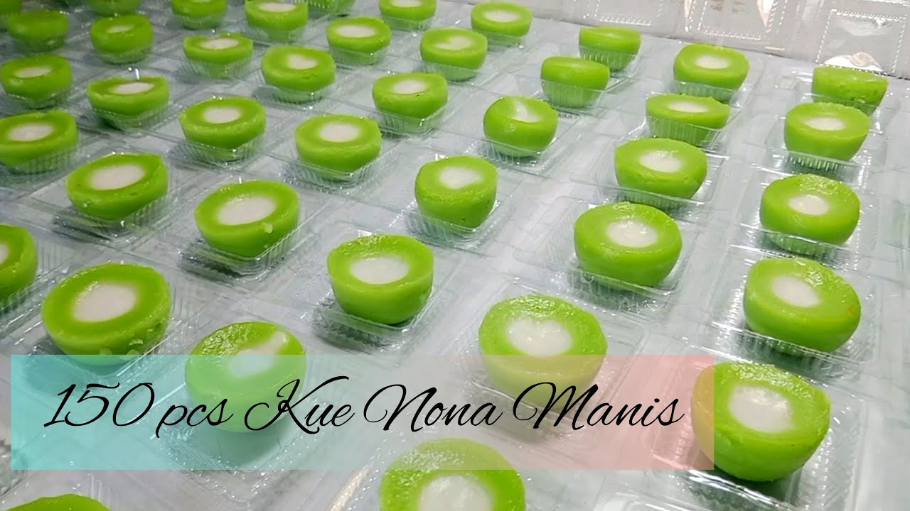 RESEP 150 PCS KUE NONA MANIS PANDAN LEMBUT DAN LUMER