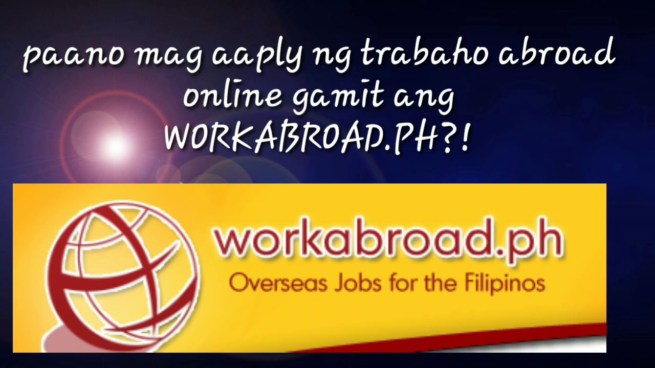 Paano magapply  ng walang gastos(WWW.WORKABROAD.PH)